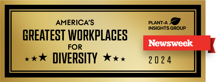 America's Greatest Workplace for Diversity Newsweek 2024 Award.